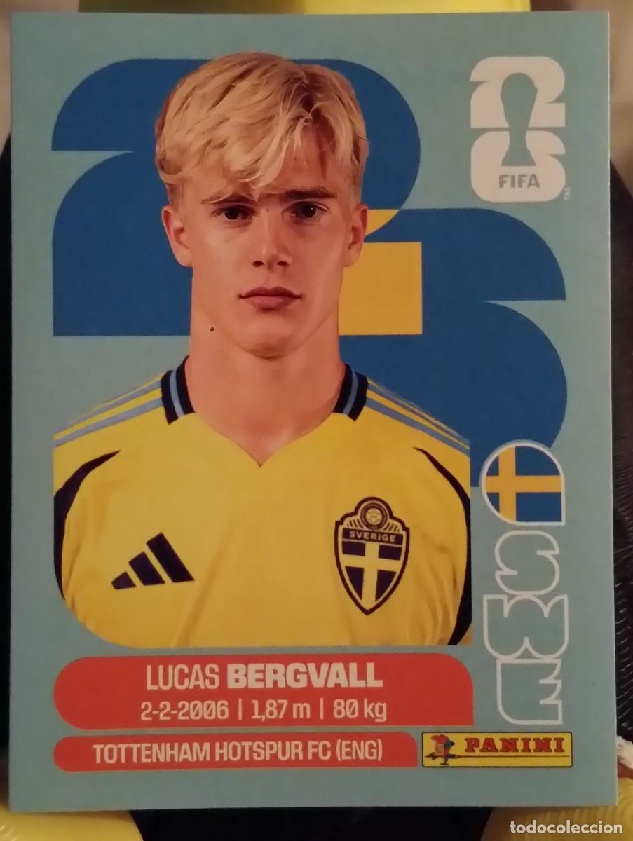 Cromos de f&uacute;tbol: Mundial 2026 - Lucas Bergvall - N&deg; 8 - Suecia
