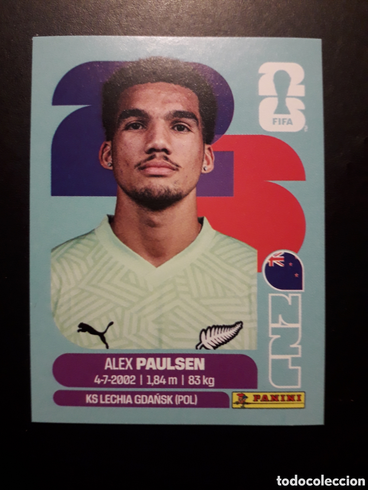 Cromos de f&uacute;tbol: PAULSEN NUEVA ZELANDA NZL 3 MUNDIAL F&Uacute;TBOL 2026 FIFA WORLD CUP PANINI SIN PEGAR PEDIDO M&Iacute;NIMO 3&euro;