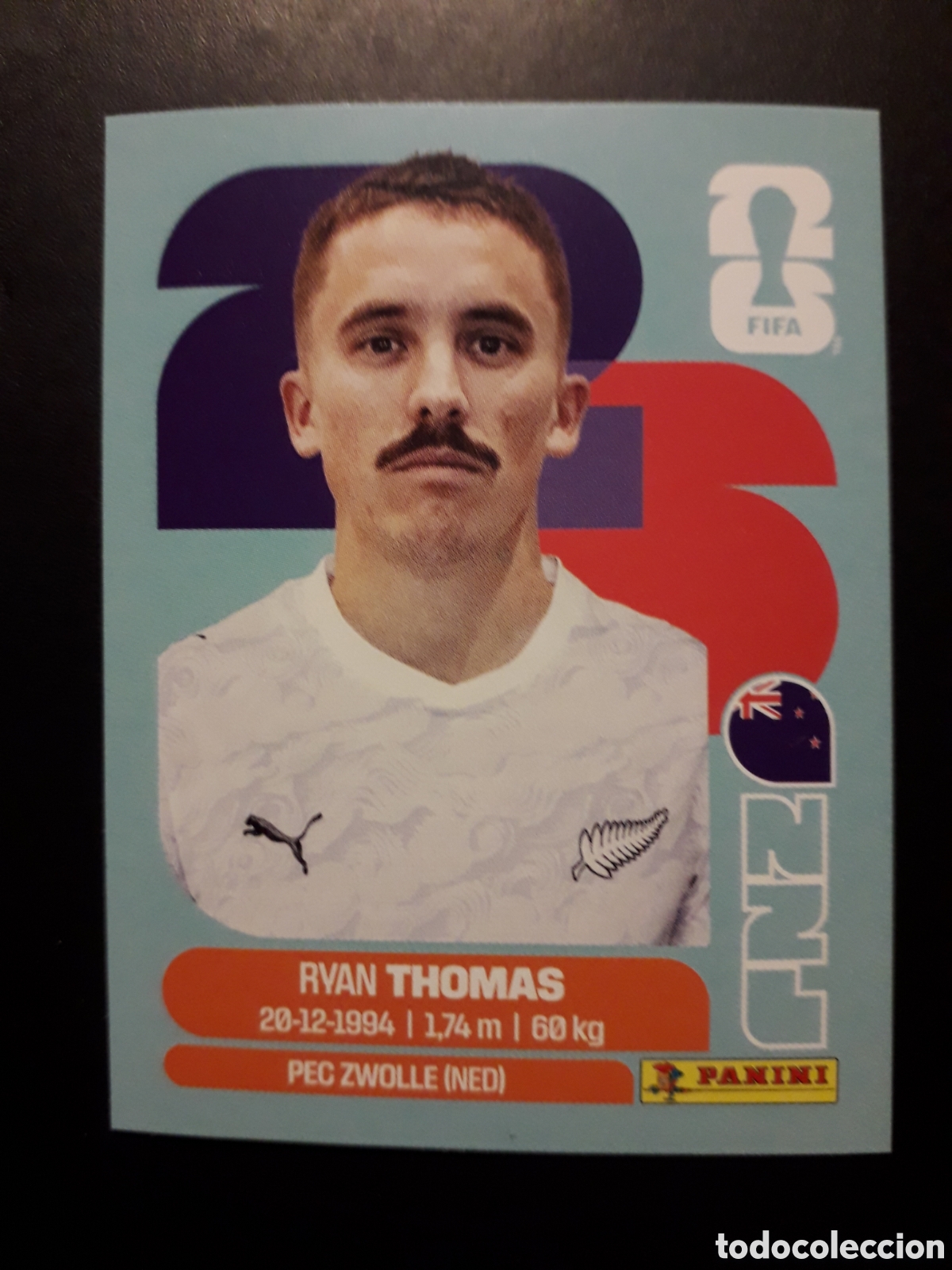 Cromos de f&uacute;tbol: THOMAS NUEVA ZELANDA NZL 12 MUNDIAL F&Uacute;TBOL 2026 FIFA WORLD CUP PANINI SIN PEGAR PEDIDO M&Iacute;NIMO 3&euro;