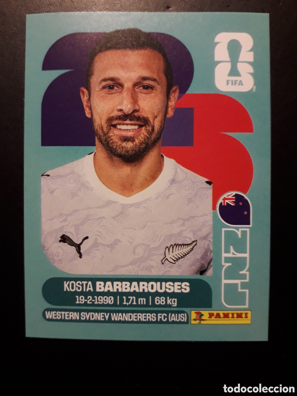 Cromos de f&uacute;tbol: BARBAROUSES NUEVA ZELANDA NZL 20 MUNDIAL F&Uacute;TBOL 2026 FIFA WORLD CUP PANINI SIN PEG PEDIDO M&Iacute;NIMO 3&euro;