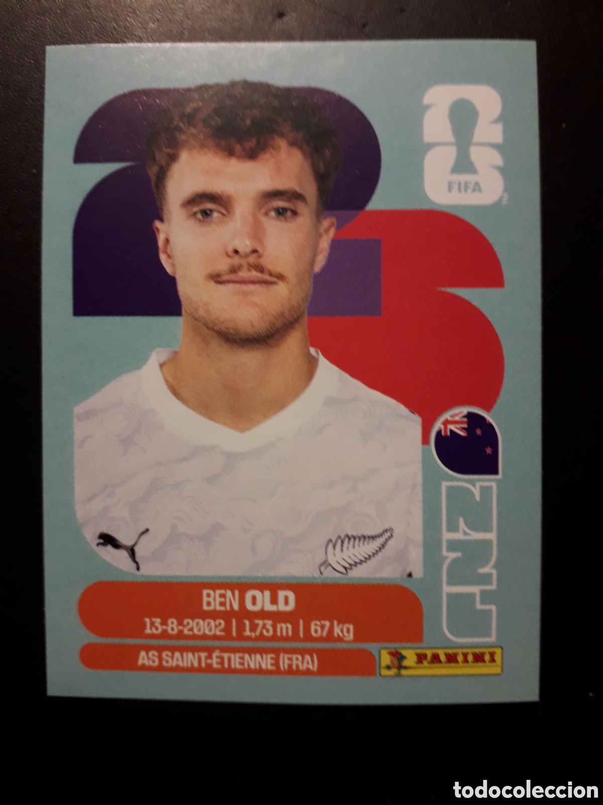Cromos de f&uacute;tbol: OLD NUEVA ZELANDA NZL 16 MUNDIAL F&Uacute;TBOL 2026 FIFA WORLD CUP PANINI SIN PEGAR PEDIDO M&Iacute;NIMO 3&euro;