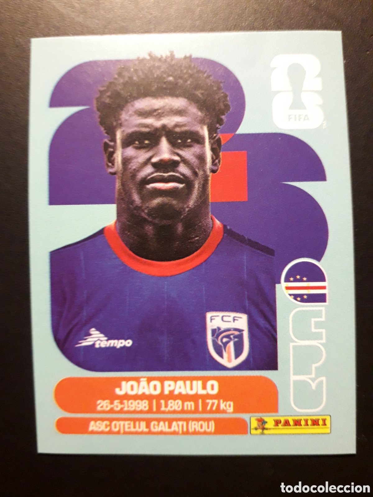 Cromos de f&uacute;tbol: JO&Atilde;O PAULO CABO VERDE CPV 8 MUNDIAL F&Uacute;TBOL 2026 FIFA WORLD CUP PANINI SIN PEGAR PEDIDO M&Iacute;NIMO 3&euro;