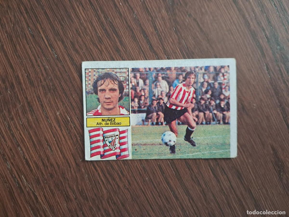 Cromos de f&uacute;tbol: cromo de futbol, ediciones Este, liga 82-83, Nu&ntilde;ez, Ath. Bilbao, sin pegar.