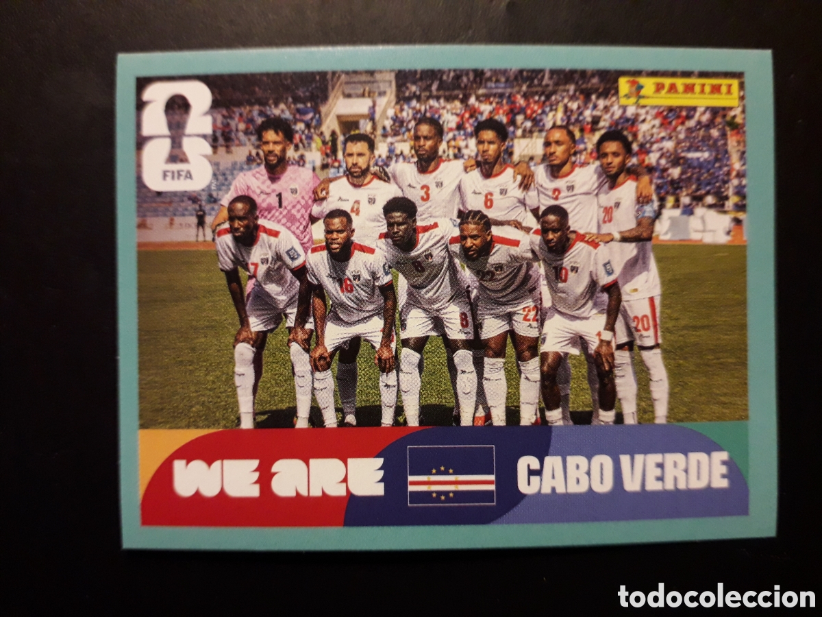 Cromos de f&uacute;tbol: EQUIPO CABO VERDE CPV 13 MUNDIAL F&Uacute;TBOL 2026 FIFA WORLD CUP PANINI SIN PEGAR PEDIDO M&Iacute;NIMO 3&euro;