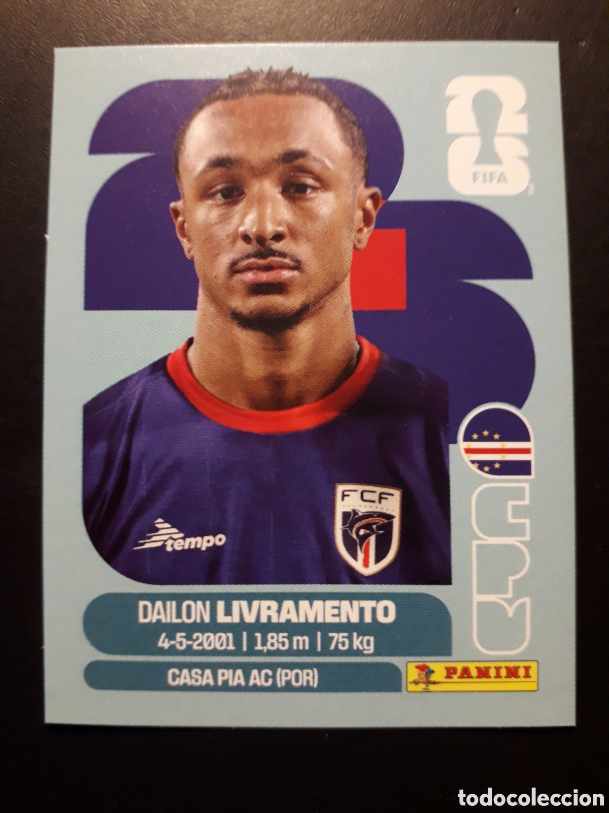 Cromos de f&uacute;tbol: LIVRAMENTO CABO VERDE CPV 18 MUNDIAL F&Uacute;TBOL 2026 FIFA WORLD CUP PANINI SIN PEGAR PEDIDO M&Iacute;NIMO 3&euro;