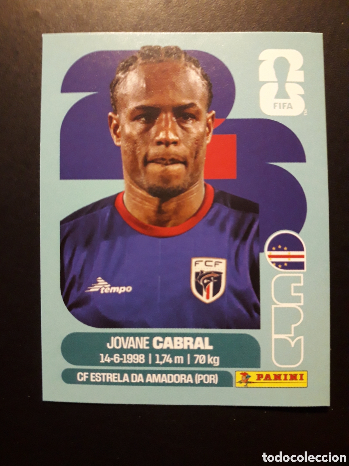 Cromos de f&uacute;tbol: CABRAL CABO VERDE CPV 16 MUNDIAL F&Uacute;TBOL 2026 FIFA WORLD CUP PANINI SIN PEGAR PEDIDO M&Iacute;NIMO 3&euro;.