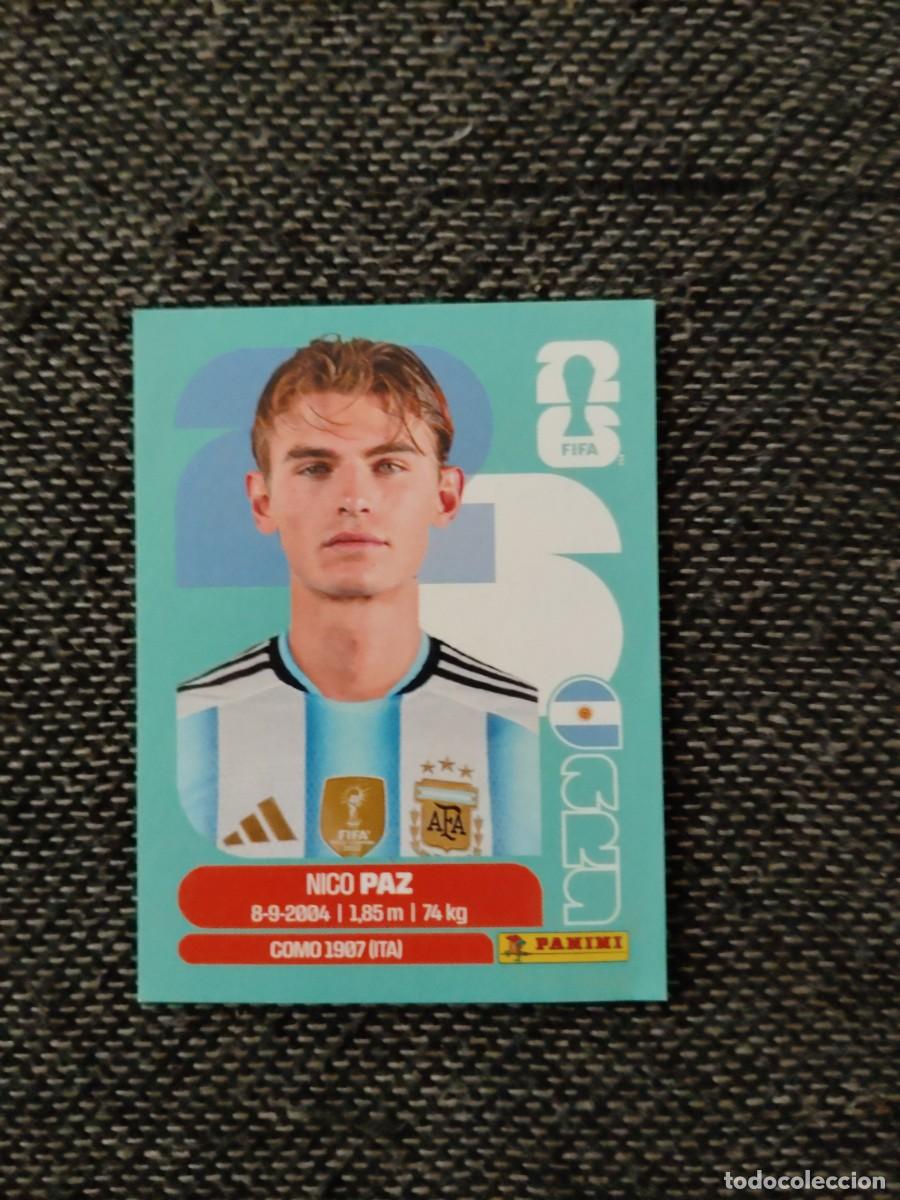 Cromos de f&uacute;tbol: ARG 14 cromo Nico paz argentina fifa world cup 2026