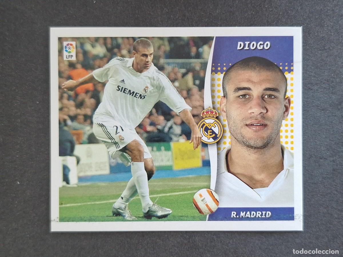 Cromos de f&uacute;tbol: L6 DIOGO REAL MADRID LIGA ESTE 2006 2007 06 07 NUNCA PEGADO SIN PEGAR