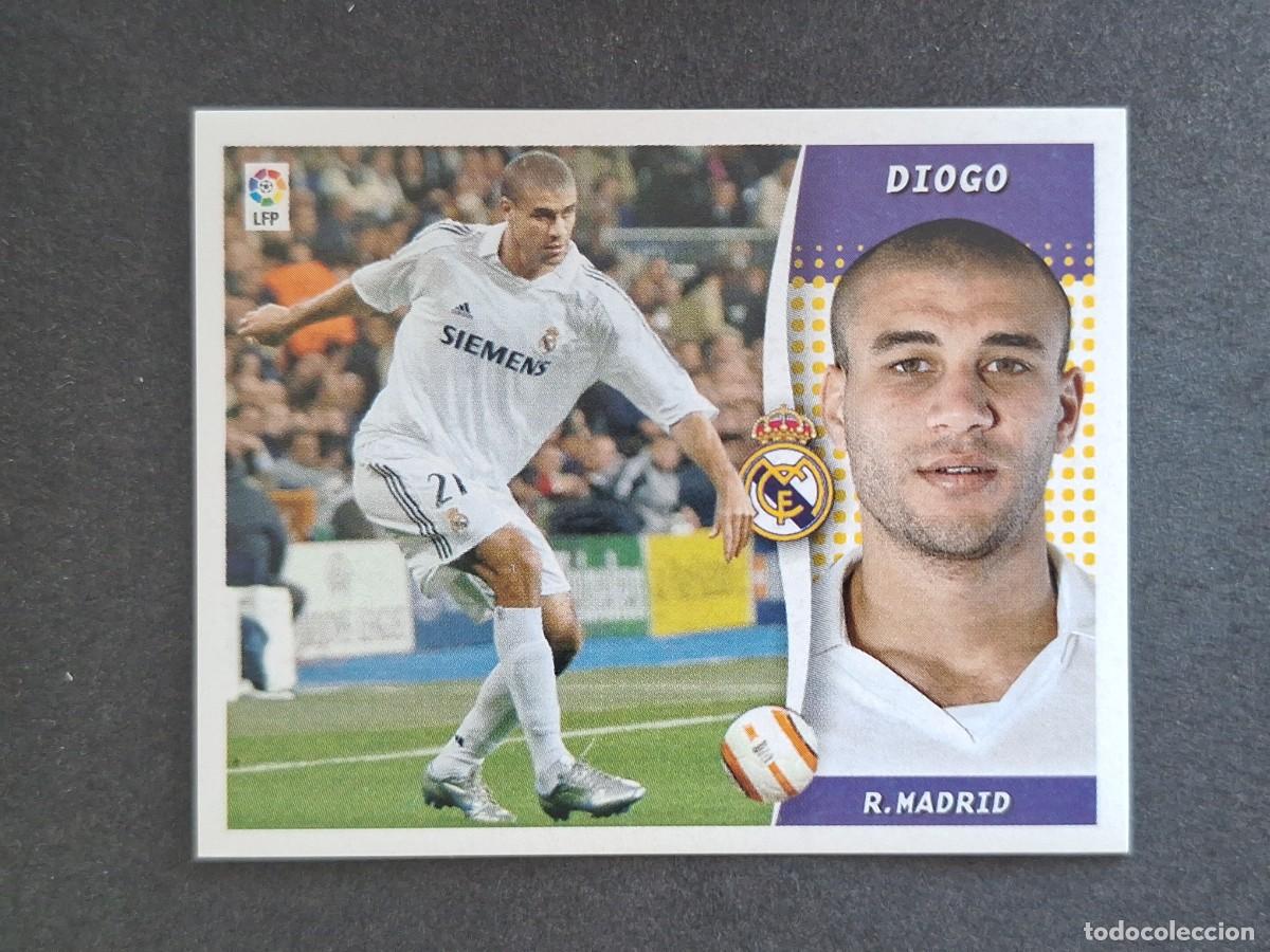 Cromos de f&uacute;tbol: L6 DIOGO REAL MADRID LIGA ESTE 2006 2007 06 07 NUNCA PEGADO SIN PEGAR