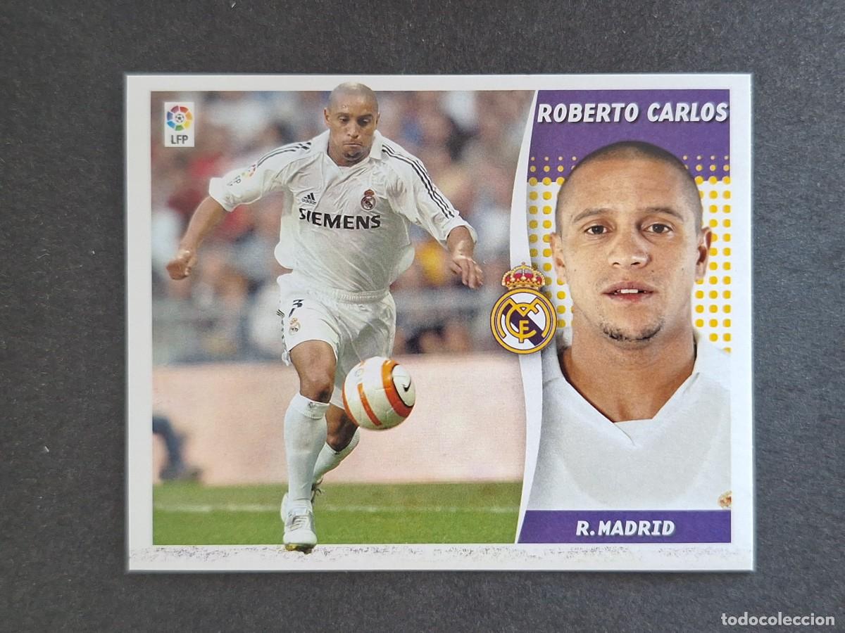 Cromos de f&uacute;tbol: L6 ROBERTO CARLOS REAL MADRID LIGA ESTE 2006 2007 06 07 NUNCA PEGADO SIN PEGAR