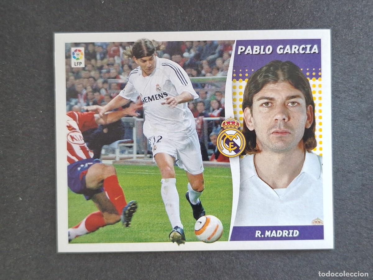 Cromos de f&uacute;tbol: L6 PABLO GARCIA REAL MADRID LIGA ESTE 2006 2007 06 07 NUNCA PEGADO SIN PEGAR