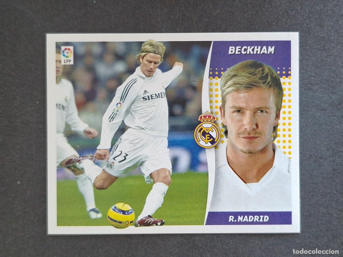 Cromos de f&uacute;tbol: L6 BECKHAM REAL MADRID LIGA ESTE 2006 2007 06 07 NUNCA PEGADO SIN PEGAR