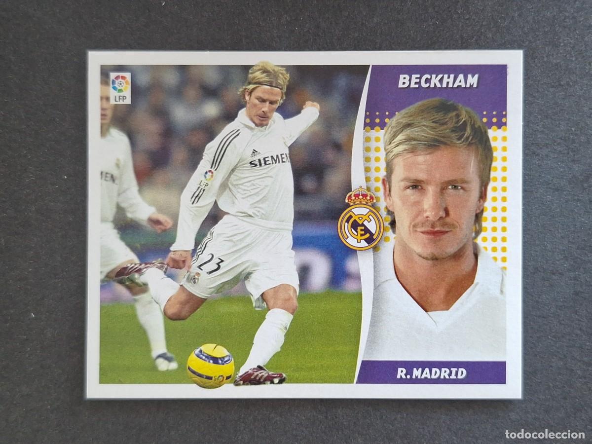 Cromos de f&uacute;tbol: L6 BECKHAM REAL MADRID LIGA ESTE 2006 2007 06 07 NUNCA PEGADO SIN PEGAR