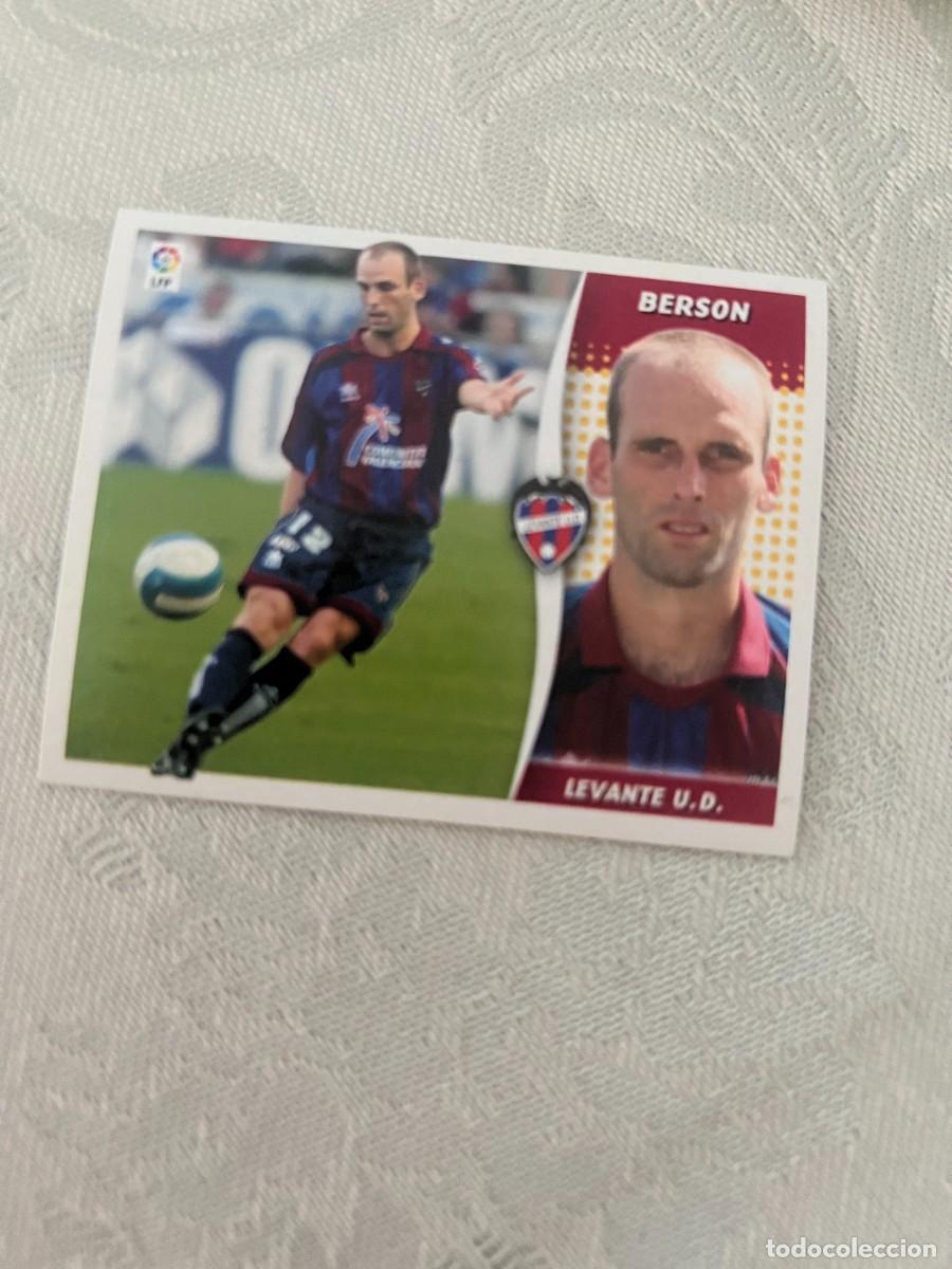 Cromos de f&uacute;tbol: BERSON LEVANTE COLOCA SIN PEGAR LIGA ESTE 2006 2007