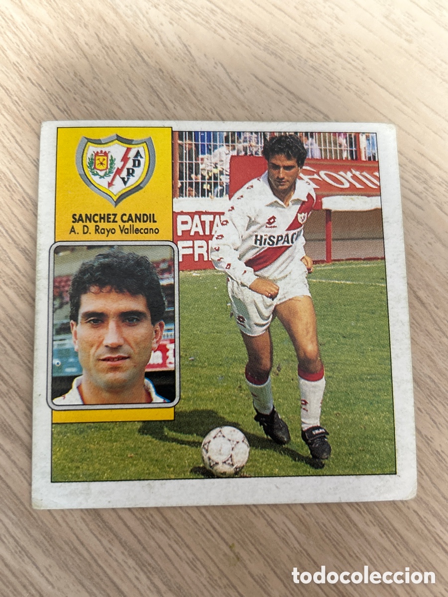 Cromos de f&uacute;tbol: S&Aacute;NCHEZ CANDIL RAYO VALLECANO BAJA LIGA ESTE 1992 1993 92 93 NUNCA PEGADO SIN PEGAR