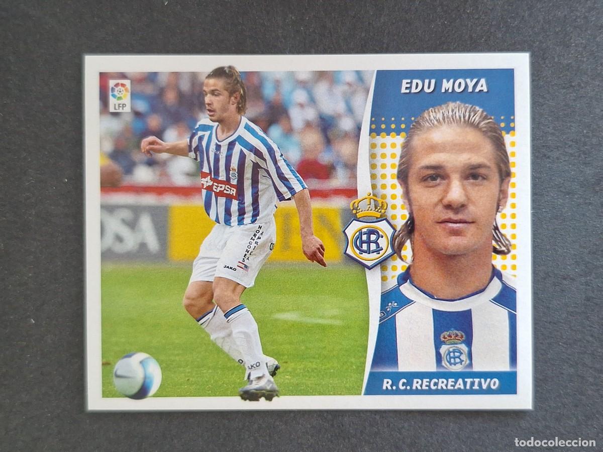 Cromos de f&uacute;tbol: L6 EDU MOYA RECREATIVO DE HUELVA LIGA ESTE 2006 2007 06 07 NUNCA PEGADO SIN PEGAR