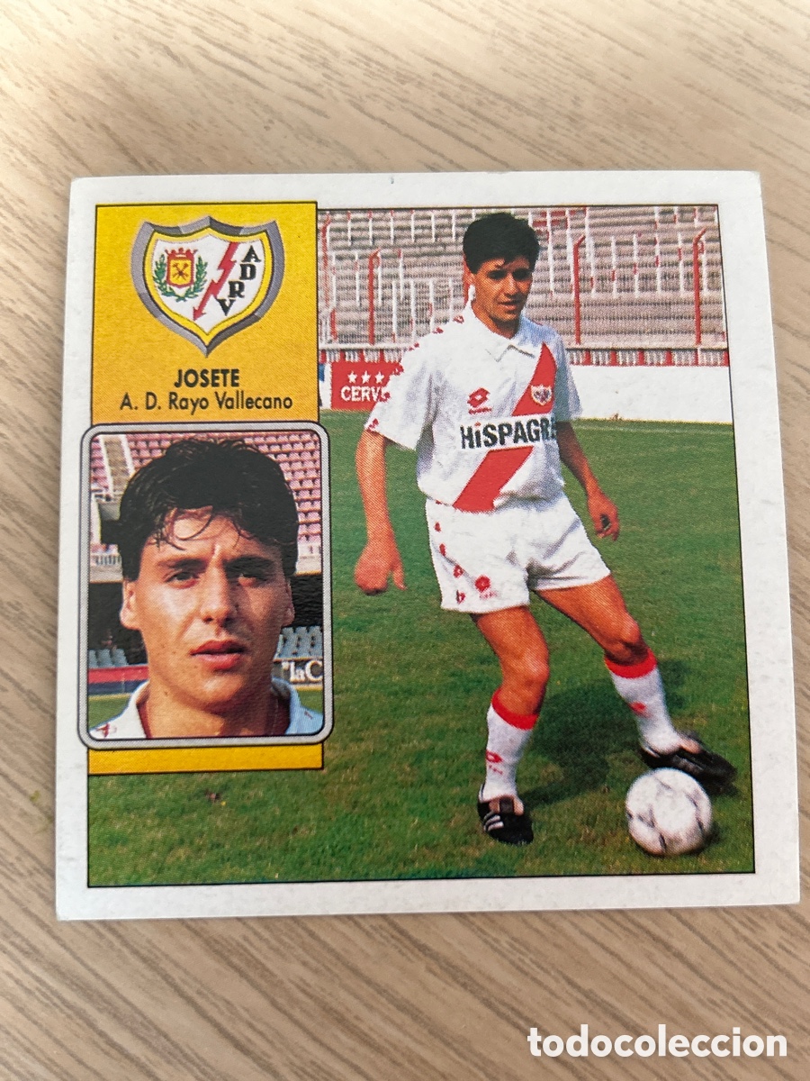 Cromos de f&uacute;tbol: JOSETE RAYO VALLECANO LIGA ESTE 1992 1993 92 93 NUNCA PEGADO SIN PEGAR