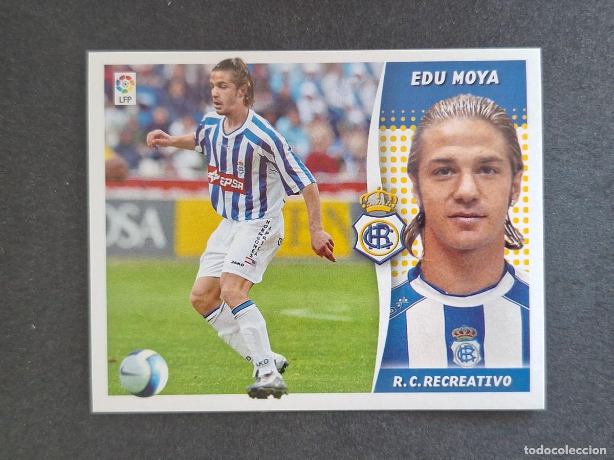 Cromos de f&uacute;tbol: L6 EDU MOYA RECREATIVO DE HUELVA LIGA ESTE 2006 2007 06 07 NUNCA PEGADO SIN PEGAR