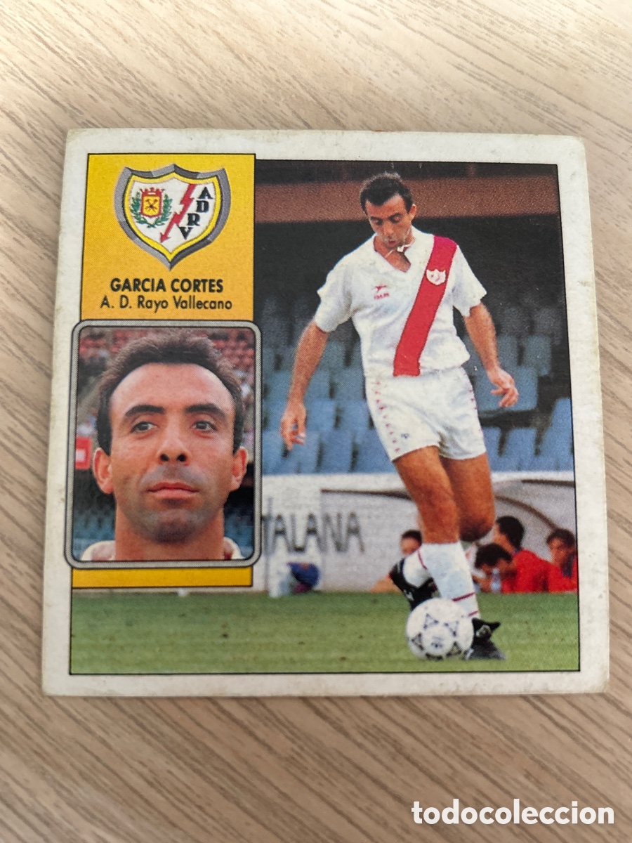 Fu&szlig;ball-Sticker: GARCIA CORTES RAYO VALLECANO LIGA ESTE 1992 1993 92 93 NUNCA PEGADO SIN PEGAR
