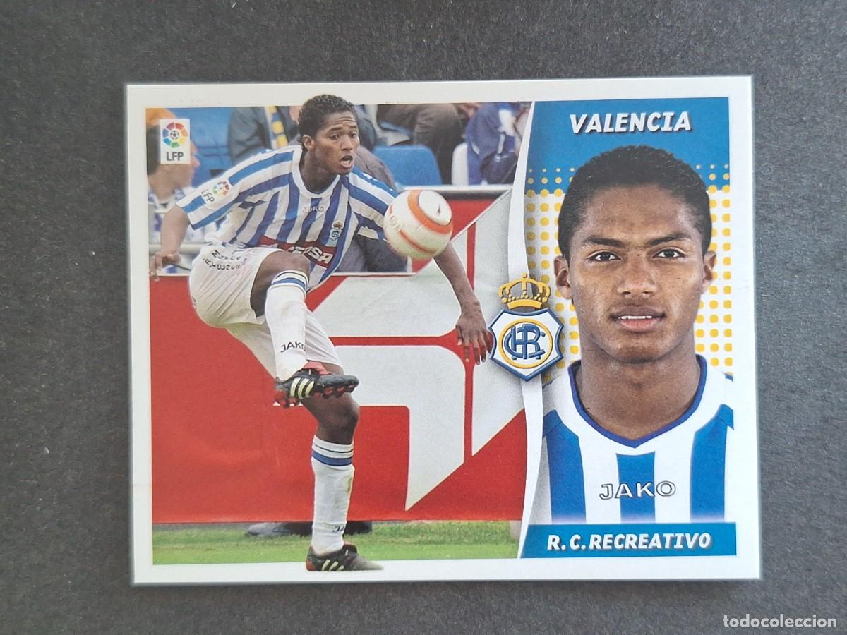 Cromos de f&uacute;tbol: L6 VALENCIA RECREATIVO DE HUELVA LIGA ESTE 2006 2007 06 07 NUNCA PEGADO SIN PEGAR