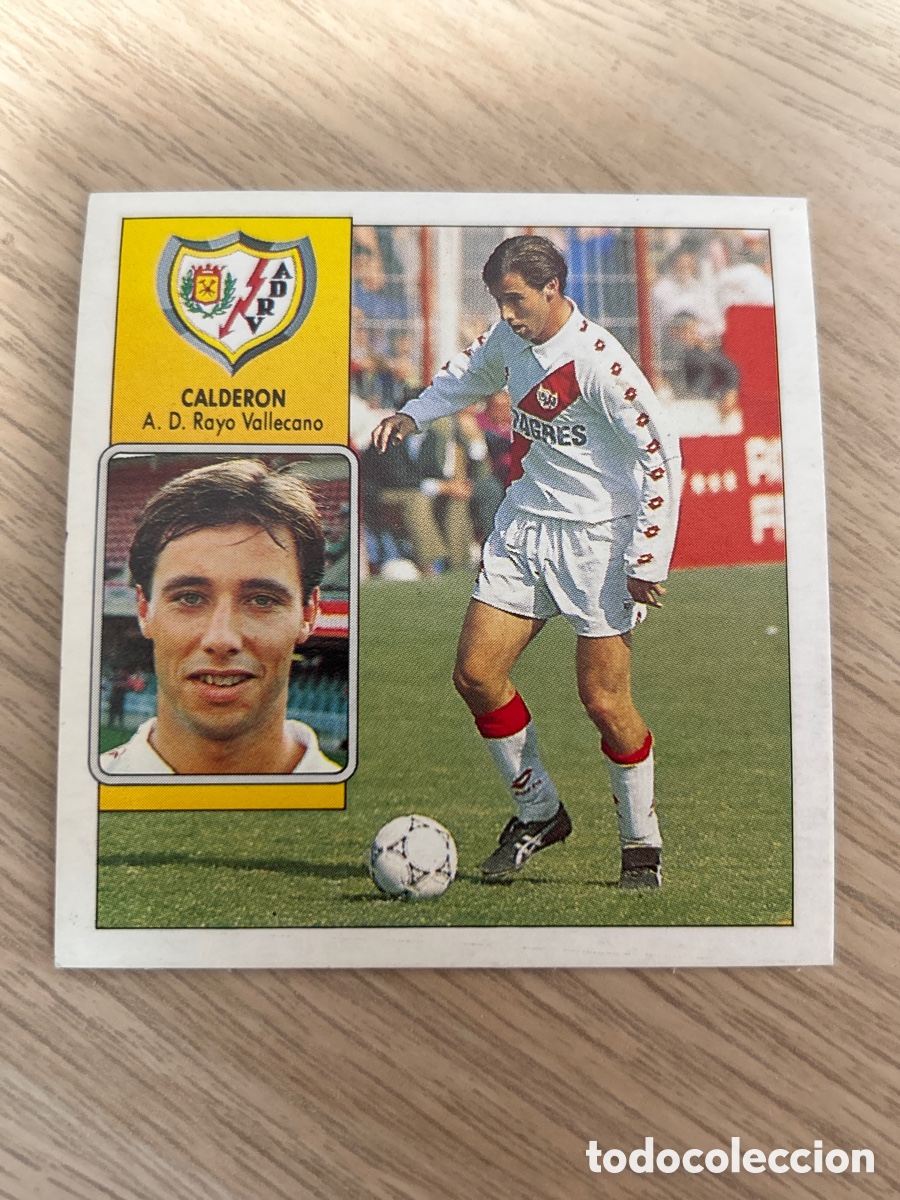 Cartes &agrave; collectionner de Football: CALDERON RAYO VALLECANO LIGA ESTE 1992 1993 92 93 NUNCA PEGADO SIN PEGAR