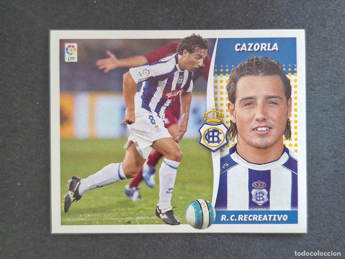 Cromos de f&uacute;tbol: L6 CAZORLA RECREATIVO DE HUELVA LIGA ESTE 2006 2007 06 07 NUNCA PEGADO SIN PEGAR