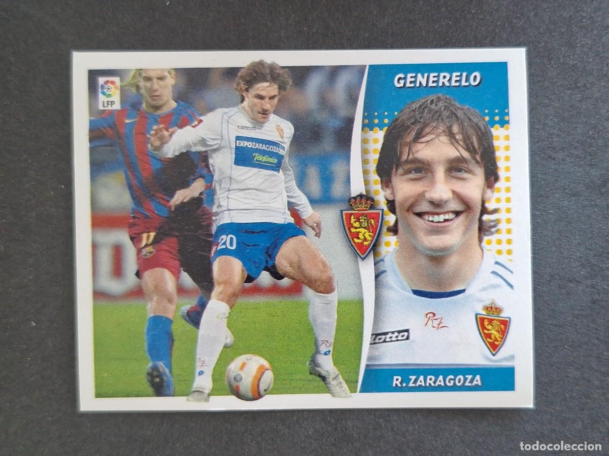 Cromos de f&uacute;tbol: L6 GENERELO REAL ZARAGOZA LIGA ESTE 2006 2007 06 07 NUNCA PEGADO SIN PEGAR