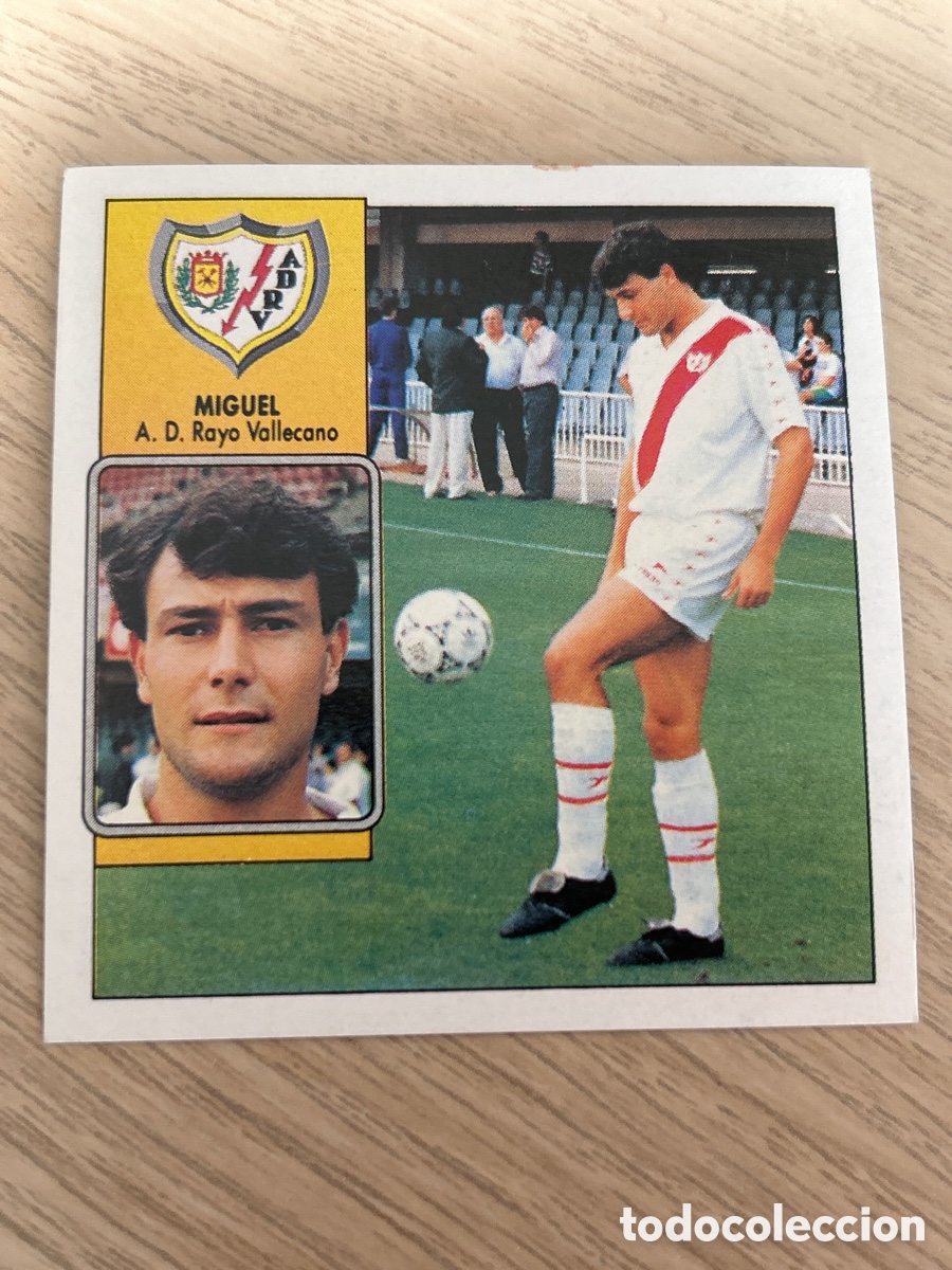 Cartes &agrave; collectionner de Football: MIGUEL RAYO VALLECANO LIGA ESTE 1992 1993 92 93 NUNCA PEGADO SIN PEGAR