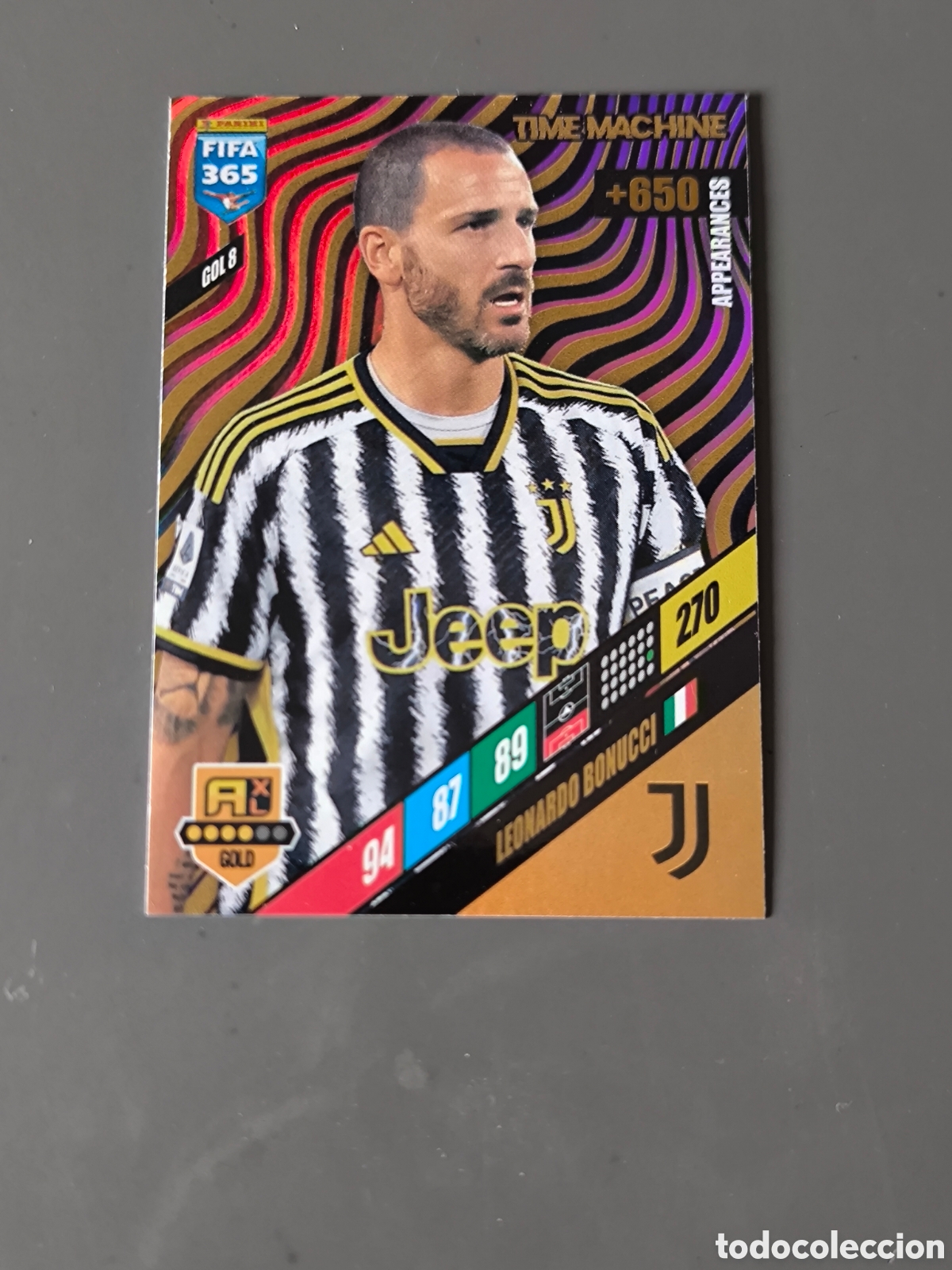 Cromos de f&uacute;tbol: BONUCCI GOL 8 Time Machine Juventus FIFA 365 2026
