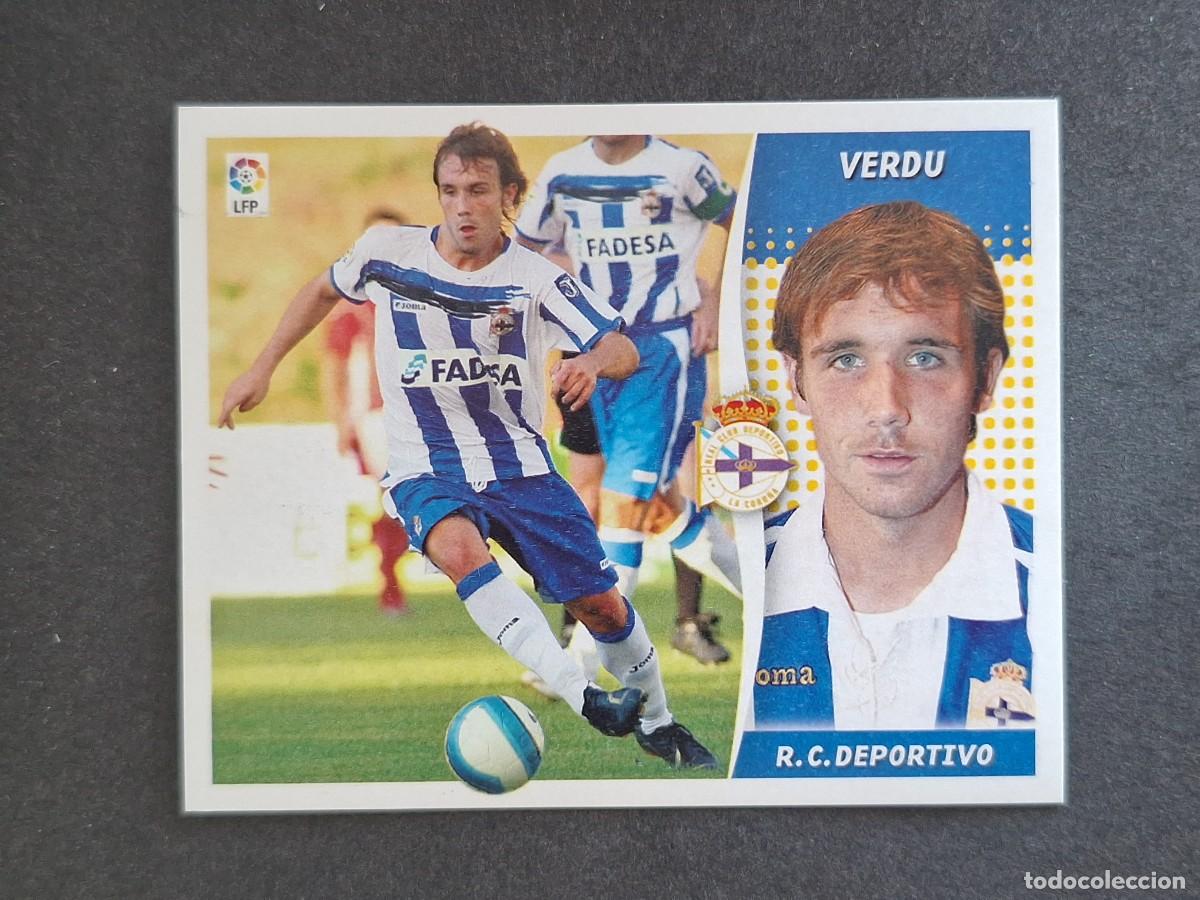 Cromos de f&uacute;tbol: L6 VERDU DEPORTIVO DE LA CORU&Ntilde;A COLOCA LIGA ESTE 2006 2007 06 07 NUNCA PEGADO SIN PEGAR