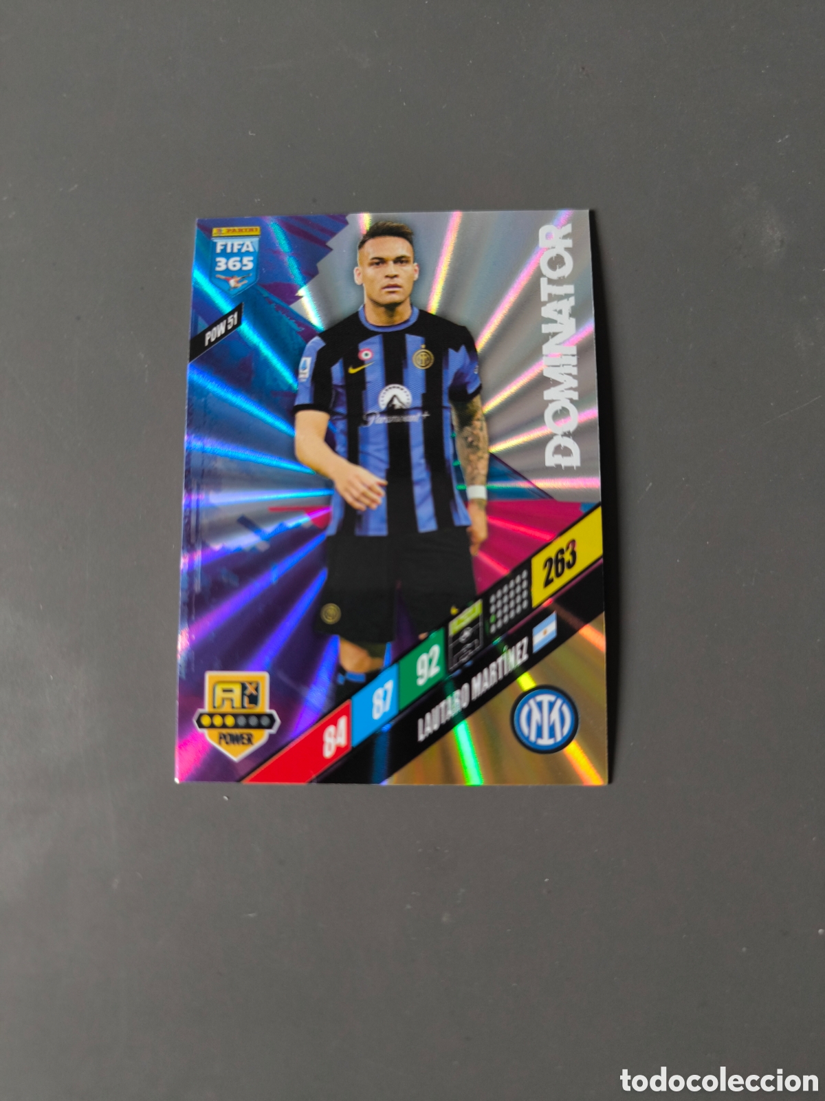 Cartes &agrave; collectionner de Football: LAUTARO MART&Iacute;NEZ 51 Dominator Inter de Milan FIFA 365 2024