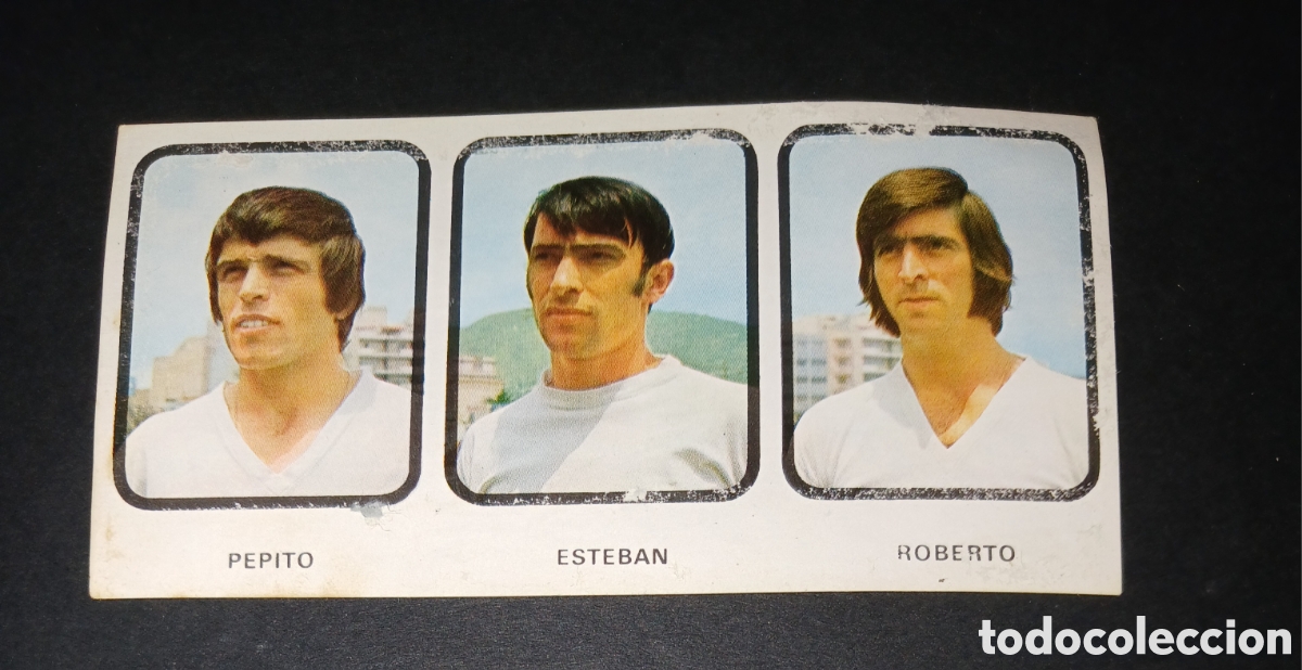 Cromos de f&uacute;tbol: Tenerife. Pepito, Esteban y Roberto. Cromo N&ordm; 304. Ediciones Ruiz Romero.