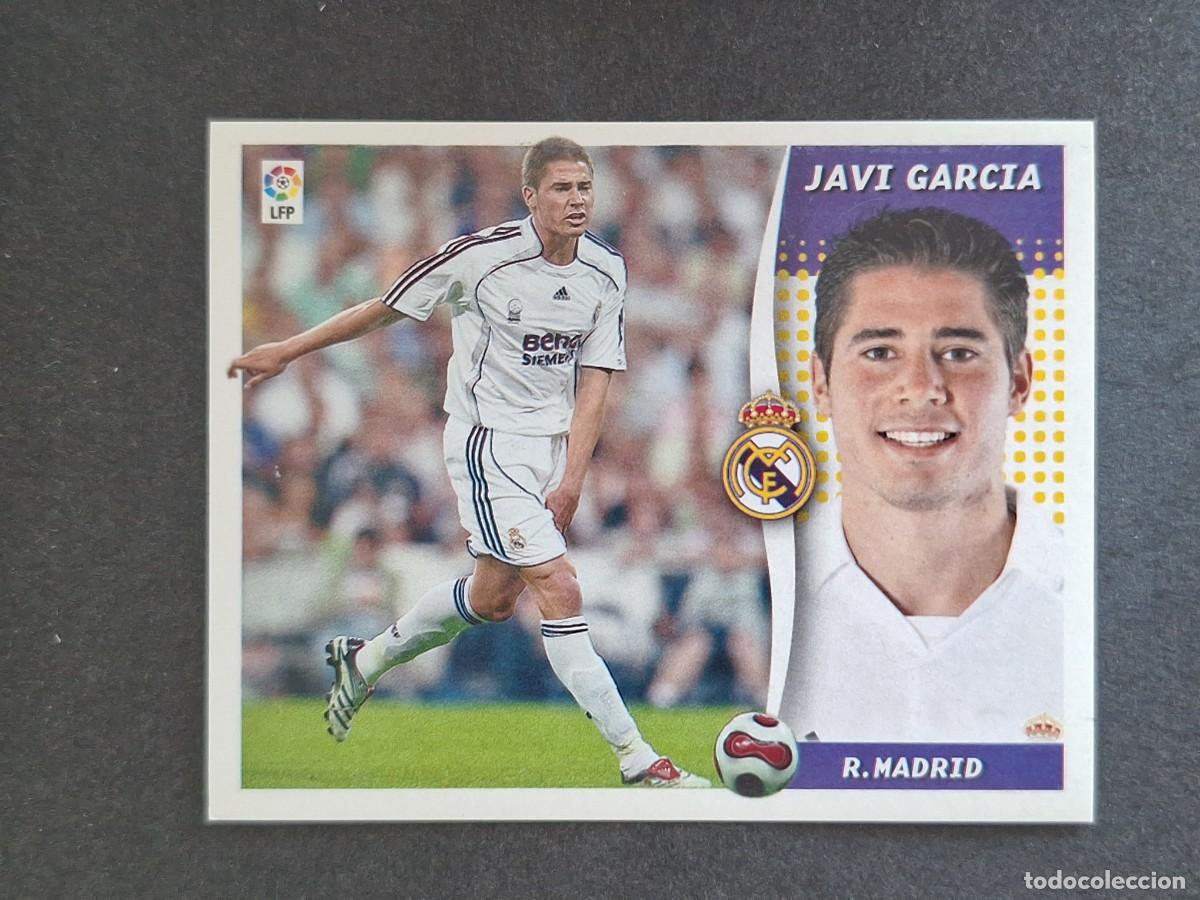 Cromos de f&uacute;tbol: L6 JAVI GARCIA REAL MADRID COLOCA LIGA ESTE 2006 2007 06 07 NUNCA PEGADO SIN PEGAR