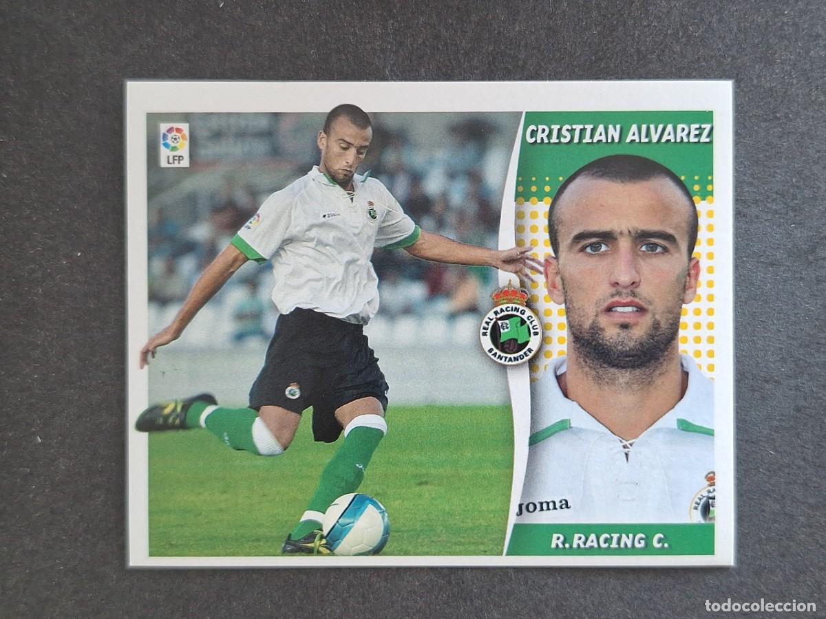 Football Stickers: L6 CRISTIAN ALVAREZ RACING DE SANTANDER COLOCA LIGA ESTE 2006 2007 06 07 NUNCA PEGADO SIN PEGAR