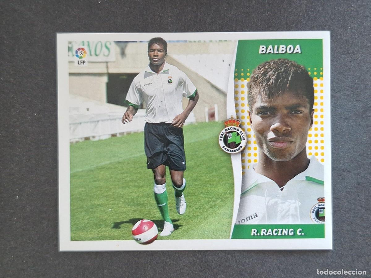 Cromos de f&uacute;tbol: L6 BALBOA RACING DE SANTANDER COLOCA LIGA ESTE 2006 2007 06 07 NUNCA PEGADO SIN PEGAR
