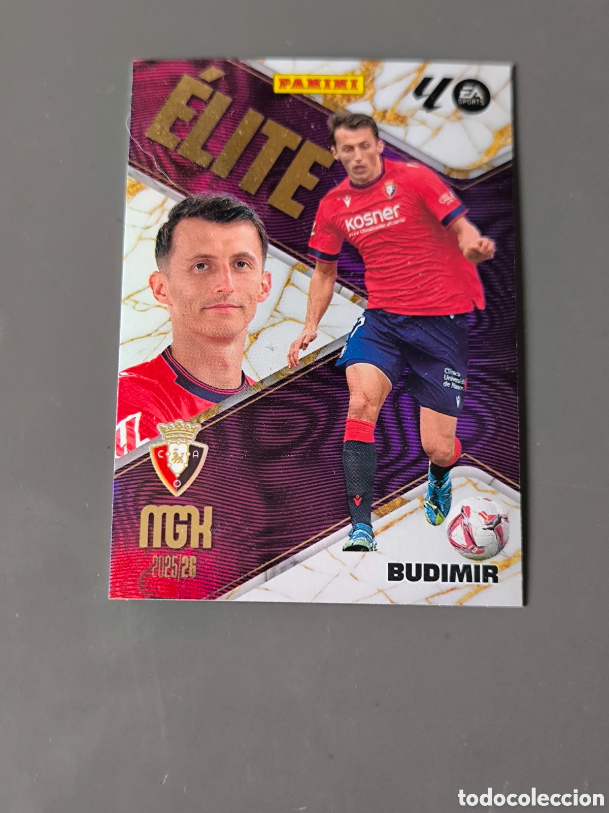 Cromos de f&uacute;tbol: BUDIMIR 2 &Eacute;lite Osasuna Megacracks MGK 25 26