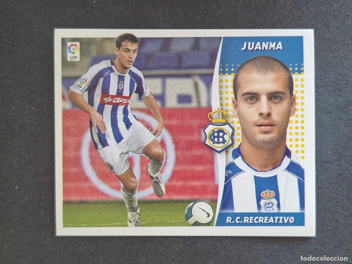 Cromos de f&uacute;tbol: L6 JUANMA RECREATIVO DE HUELVA COLOCA LIGA ESTE 2006 2007 06 07 NUNCA PEGADO SIN PEGAR