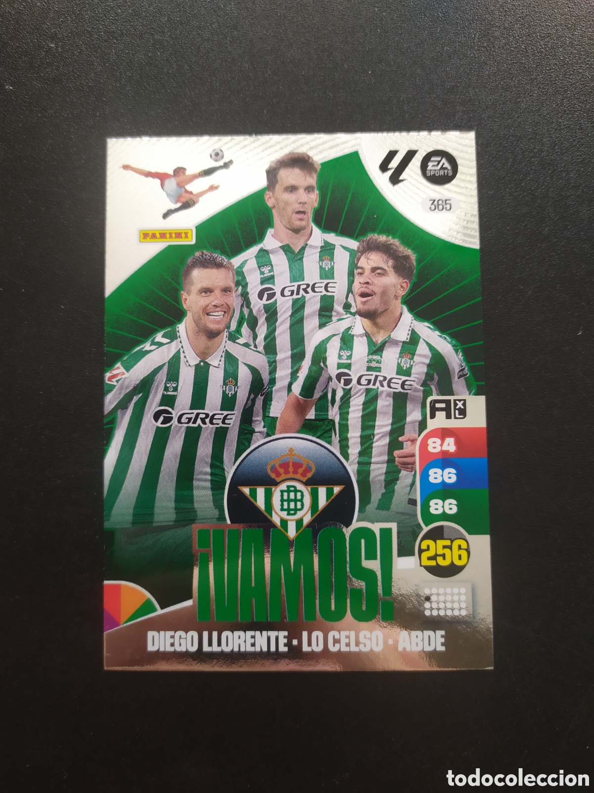 Cromos de f&uacute;tbol: Adrenalyn 2024 2025 24 25 panini Llorente Lo Celso Abde vamos n&deg; 365 Real Betis