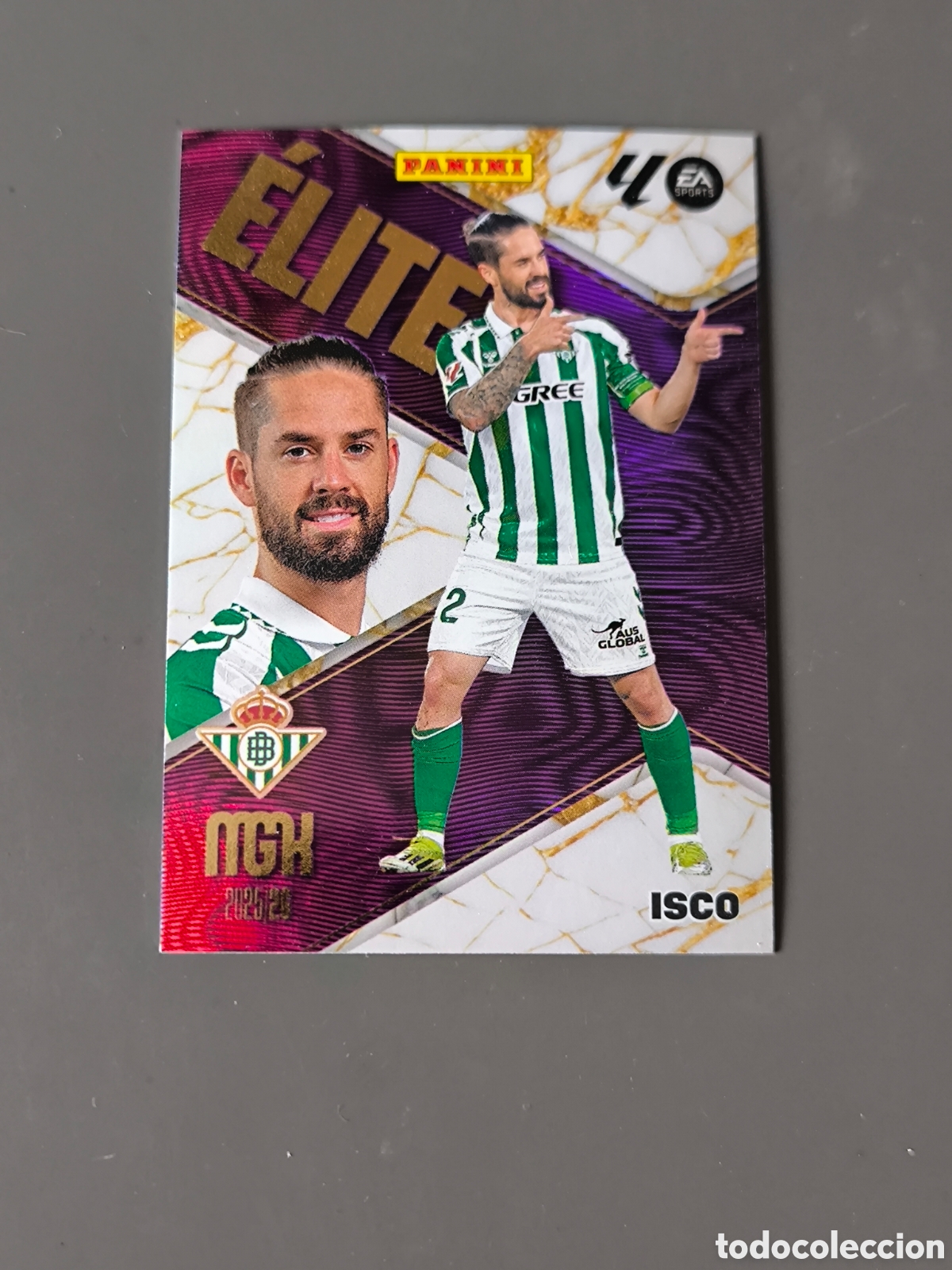 Cromos de f&uacute;tbol: ISCO 7 Elite Real Betis Megacracks MGK 25 26