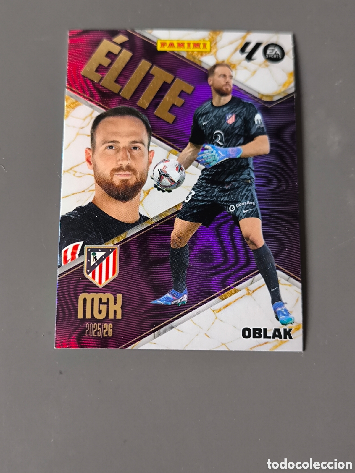 Cromos de f&uacute;tbol: OBLAK 14 Elite Atl&eacute;tico de Madrid Megacracks MGK 25 26