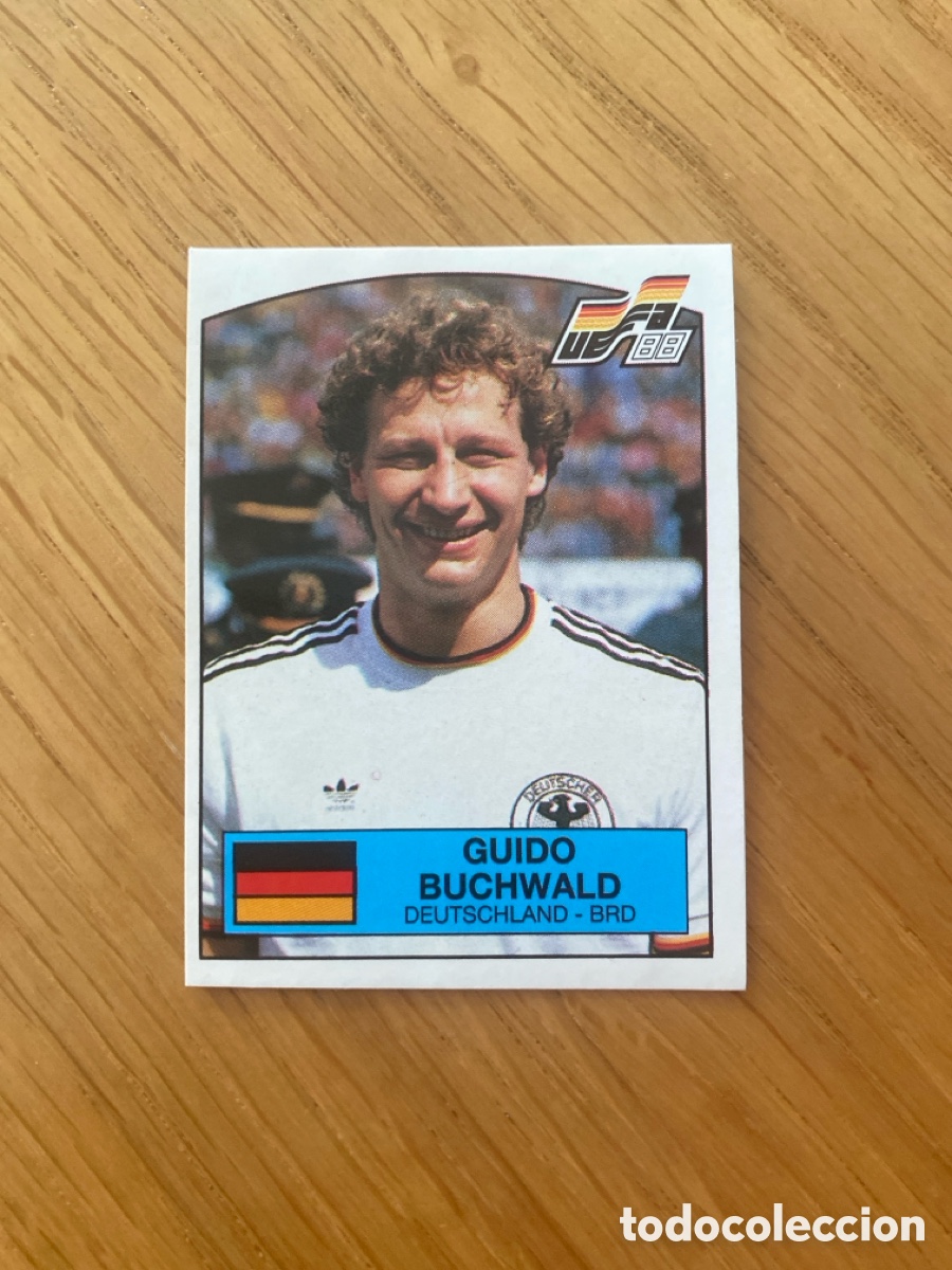 Cartes &agrave; collectionner de Football: Cromo panini euro 88 Alemania n&uacute;mero 56 Buchwald - Sticker album eurocup 1988 Germany