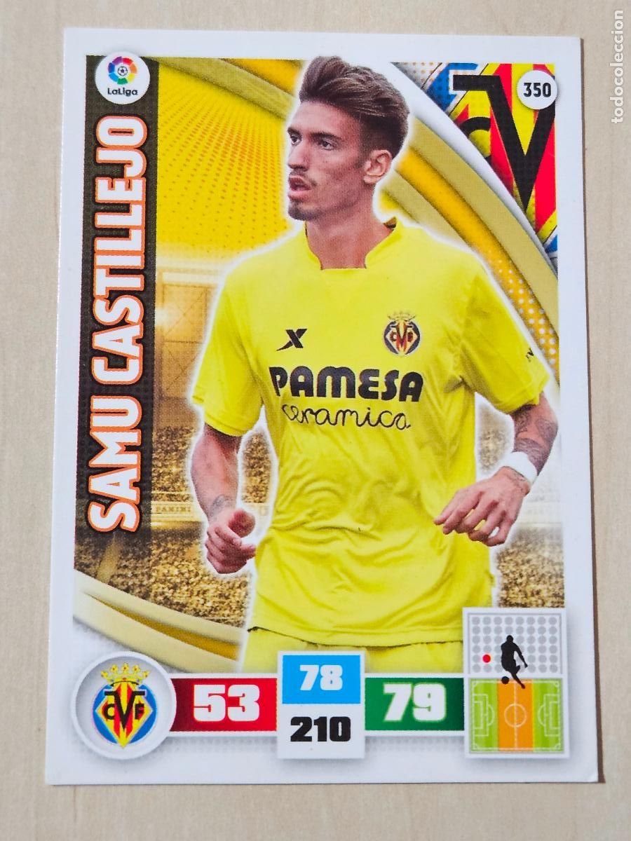 Cromos de f&uacute;tbol: FICHA N&ordm; 350 SAMU CASTILLEJO - ADRENALYN 15 16 - PANINI 2015 -16 - CROMO - VILLARREAL