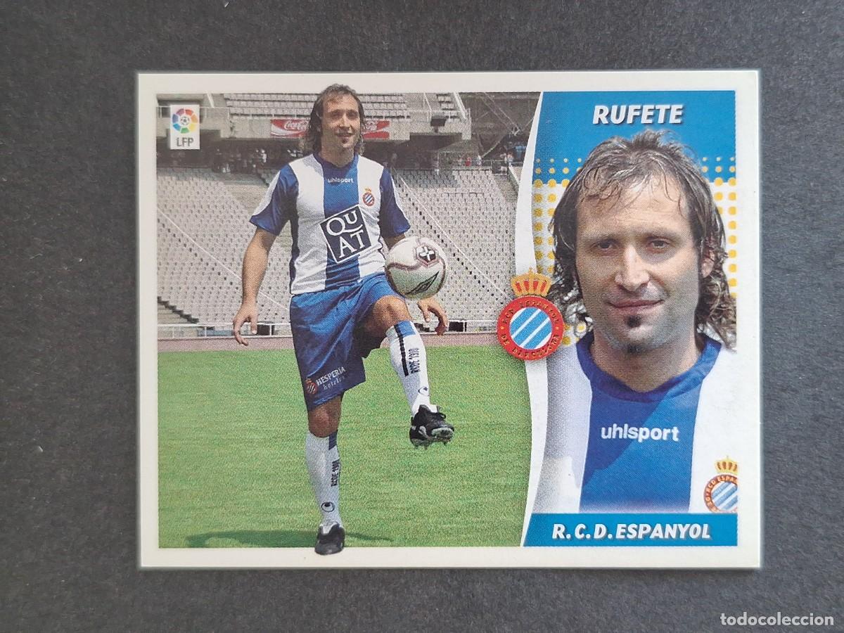 Cromos de f&uacute;tbol: L6 RUFETE R. C. D. ESPA&Ntilde;OL FICHAJE 11 LIGA ESTE 2006 2007 06 07 NUNCA PEGADO SIN PEGAR