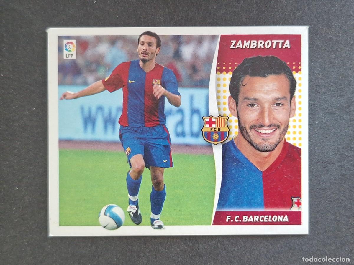 Football Stickers: L6 ZAMBROTTA VERSION F. C. BARCELONA FICHAJE 12 LIGA ESTE 2006 2007 06 07 NUNCA PEGADO SIN PEGAR