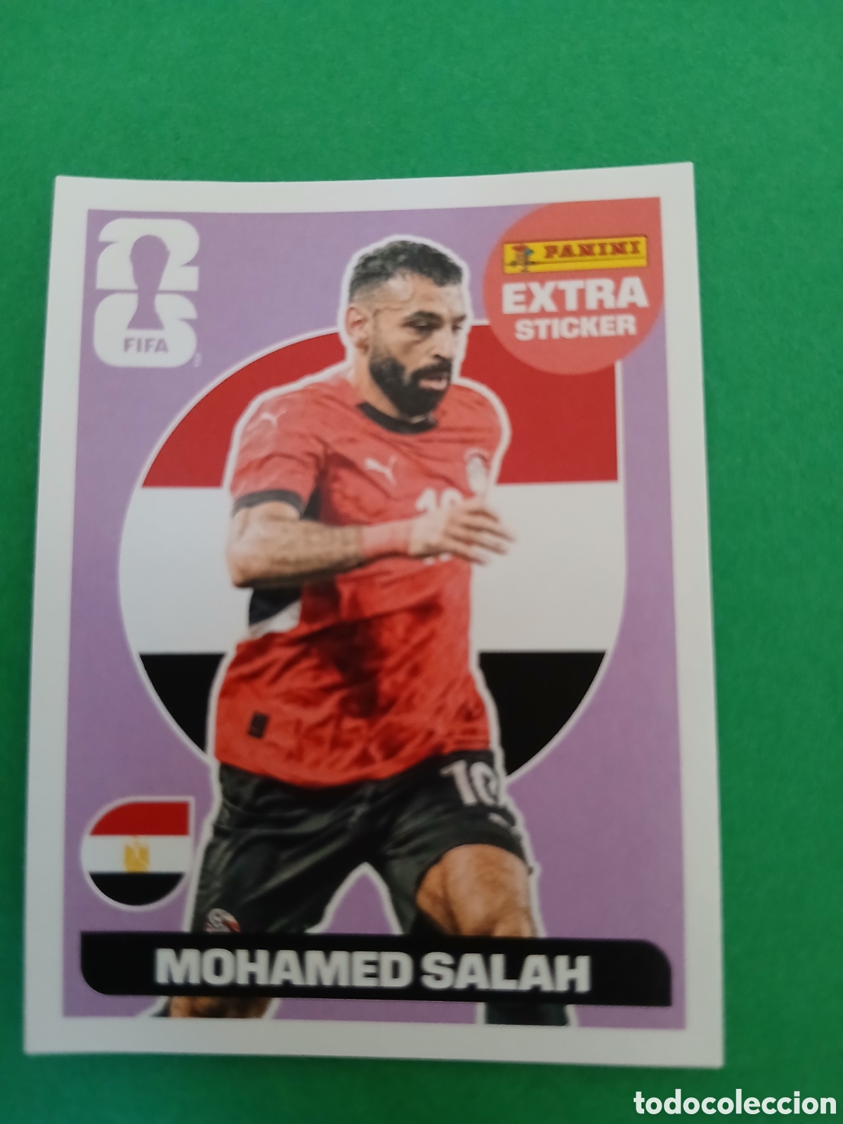 Cartes &agrave; collectionner de Football: MOHAMED SALAH EGIPTO BASE MORADO EXTRA STICKER ⚽ PANINI FIFA MUNDIAL WORLD CUP 26 2026 STICKER ⚽