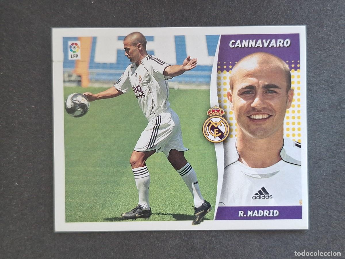 Cartes &agrave; collectionner de Football: L6 CANNAVARO REAL MADRID FICHAJE 16 LIGA ESTE 2006 2007 06 07 NUNCA PEGADO SIN PEGAR
