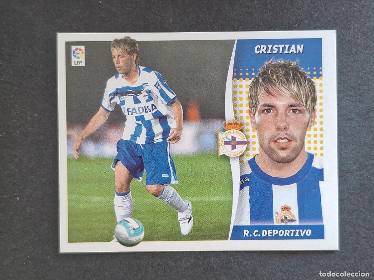 Football Stickers: L6 CRISTIAN DEPORTIVO DE LA CORU&Ntilde;A FICHAJE 20 LIGA ESTE 2006 2007 06 07 NUNCA PEGADO SIN PEGAR