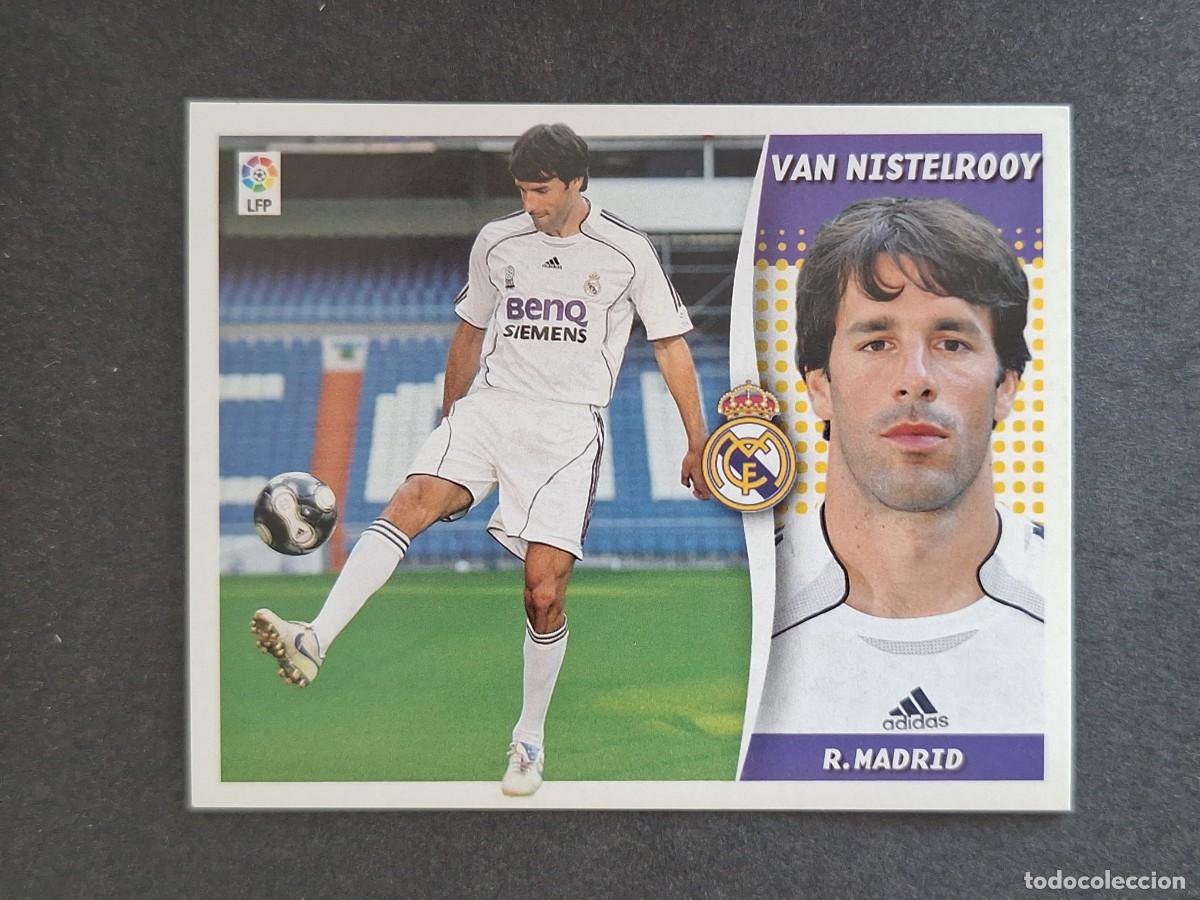 Fu&szlig;ball-Sticker: L6 VAN NISTELROOY REAL MADRID FICHAJE 21 LIGA ESTE 2006 2007 06 07 NUNCA PEGADO SIN PEGAR