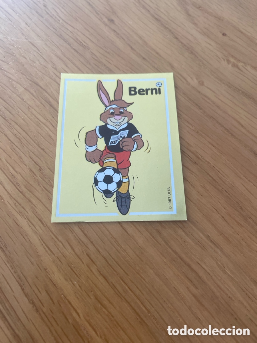 Fu&szlig;ball-Sticker: Cromo panini euro 88 Alemania n&uacute;mero 39 Berni - Sticker album eurocup 1988 Germany