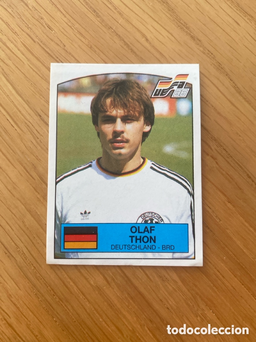 Cromos de f&uacute;tbol: Cromo panini euro 88 Alemania n&uacute;mero 66 Thon - Sticker album eurocup 1988 Germany